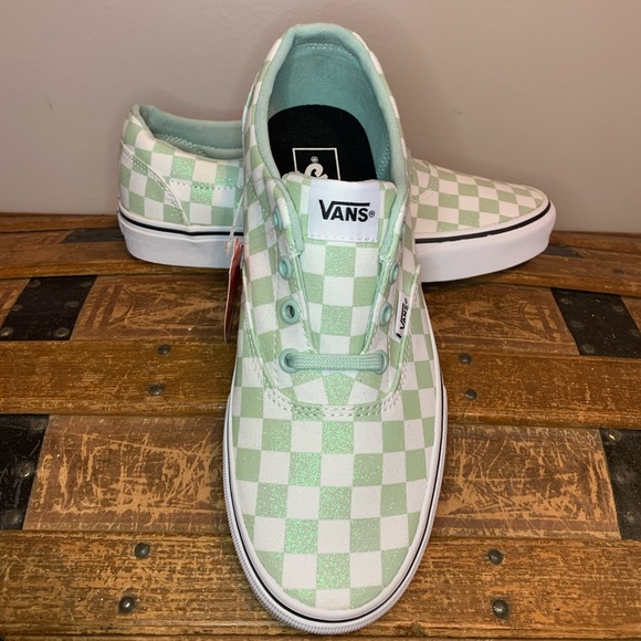 Vans Shoes - Mint Green/Glitter Vans Sneakers